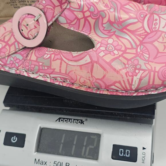 Alegria Donna Friends Pink Patent Leather Clog Shoe Women's EU 40 US 9.5/10 - Picture 12 of 12